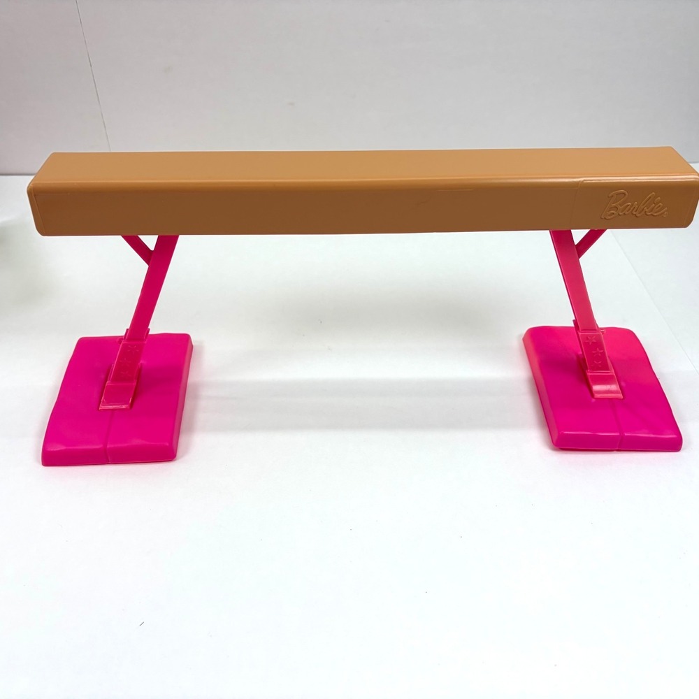Mattel Barbie Gymnastics Balance Beam Replacement Part Playset Accessory Tan Pin